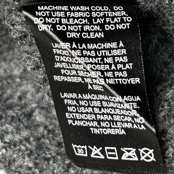 Kuhl Sienna Sweater Womens L Charcoal Gray Cowl Neck Chunky Waffle Knit Pullover - Picture 6 of 14